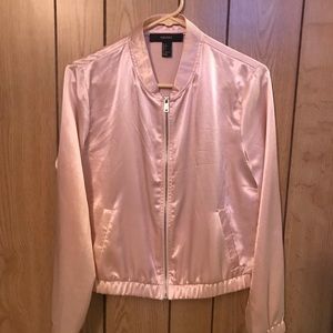 Pink Satin Jacket FOREVER 21